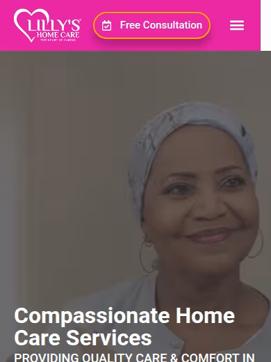 Lilly's Home Care website