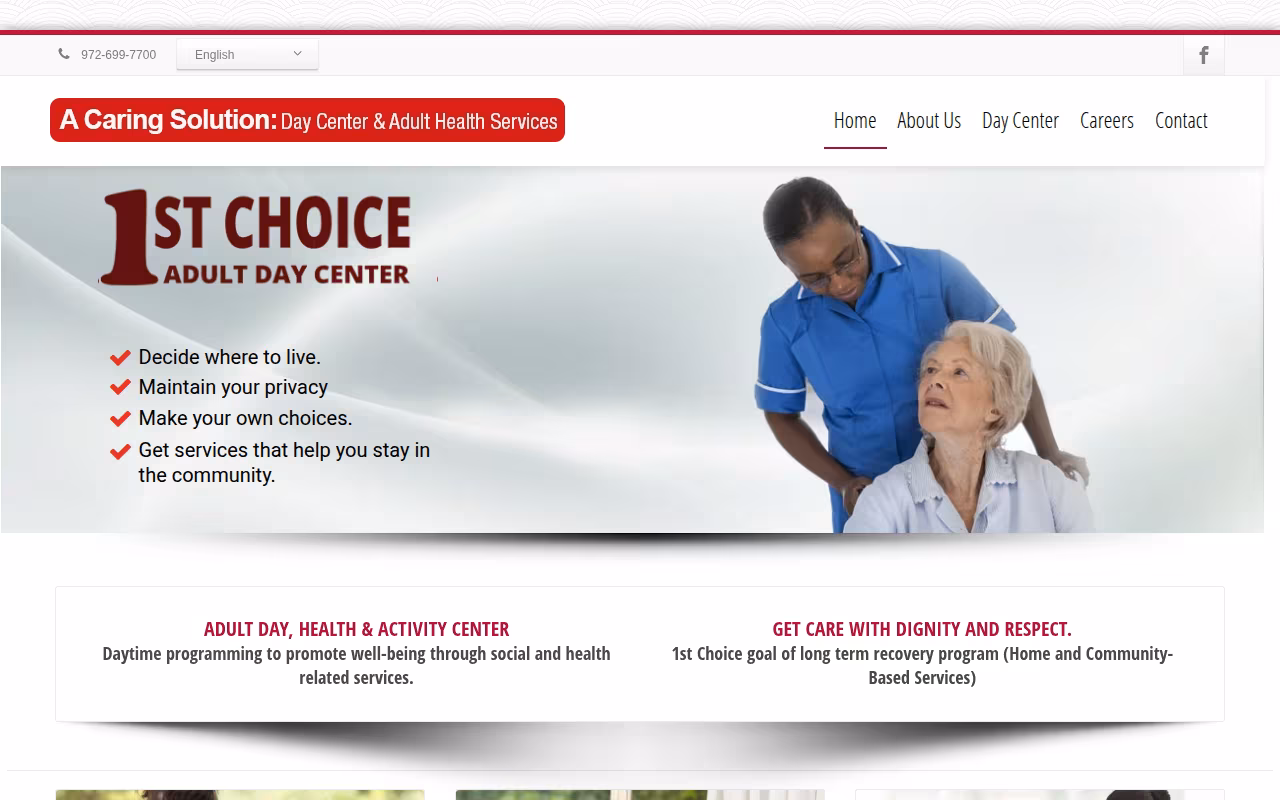 1st Choice Adult Day Center website