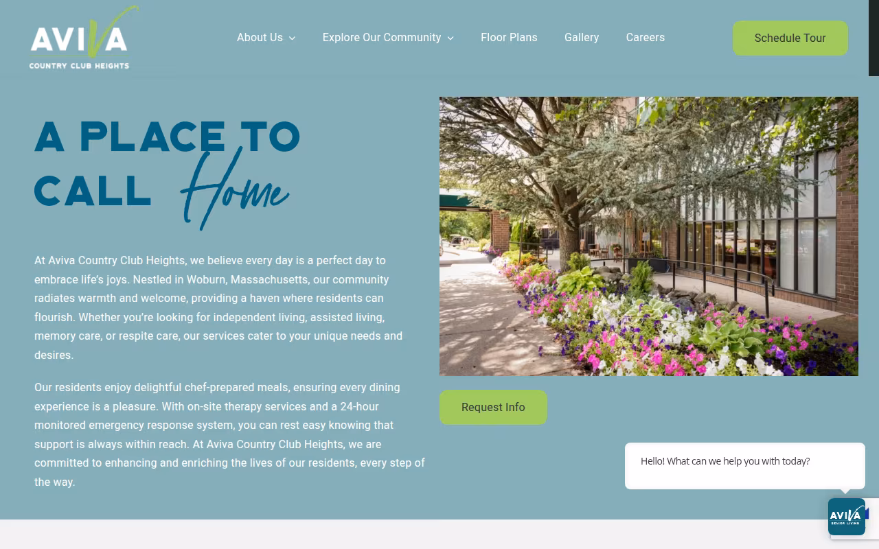 AVIVA Country Club Heights website