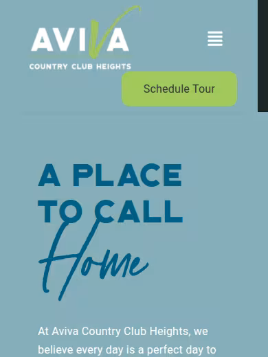 AVIVA Country Club Heights website