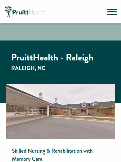 PruittHealth - Raleigh website
