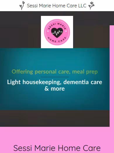 Sessi Marie Home Care LLC website