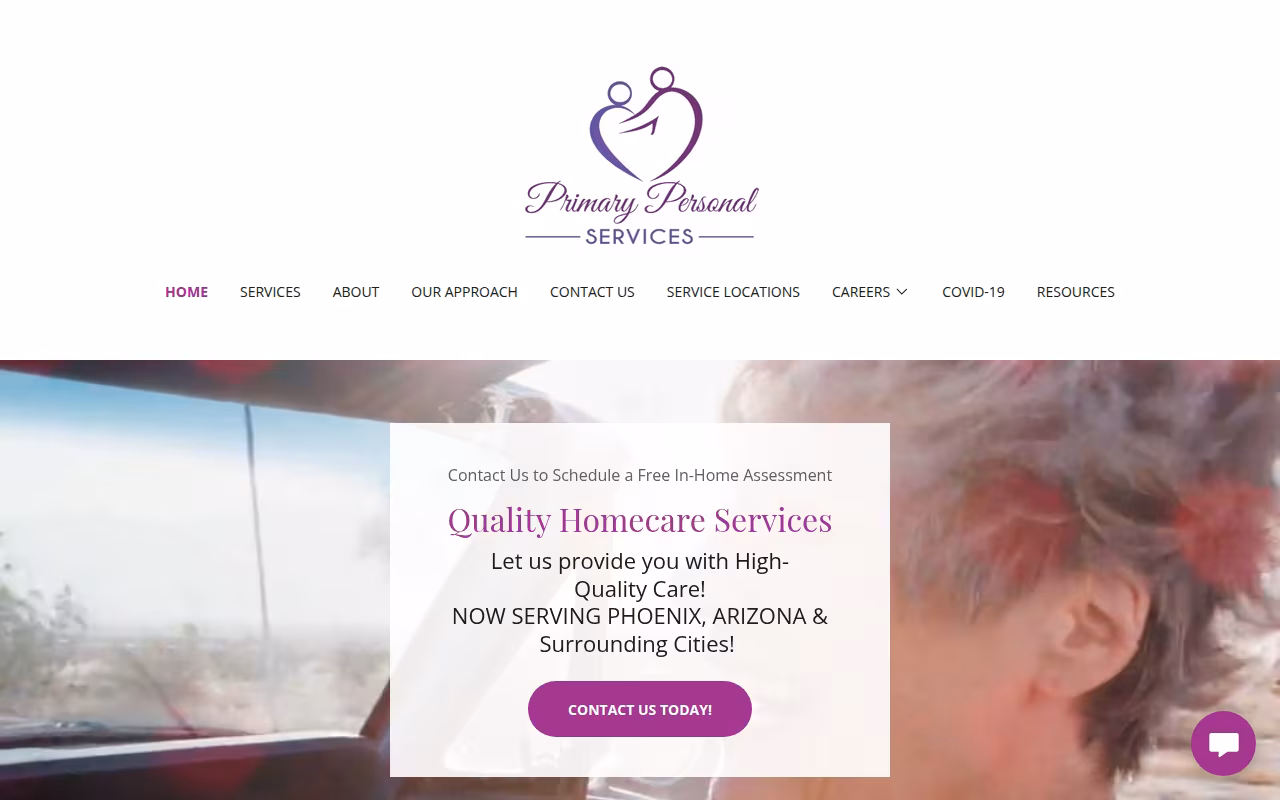 Primary Personal Services LLC website