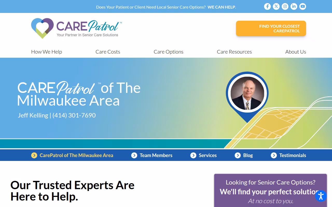 CarePatrol Milwaukee/Waukesha website