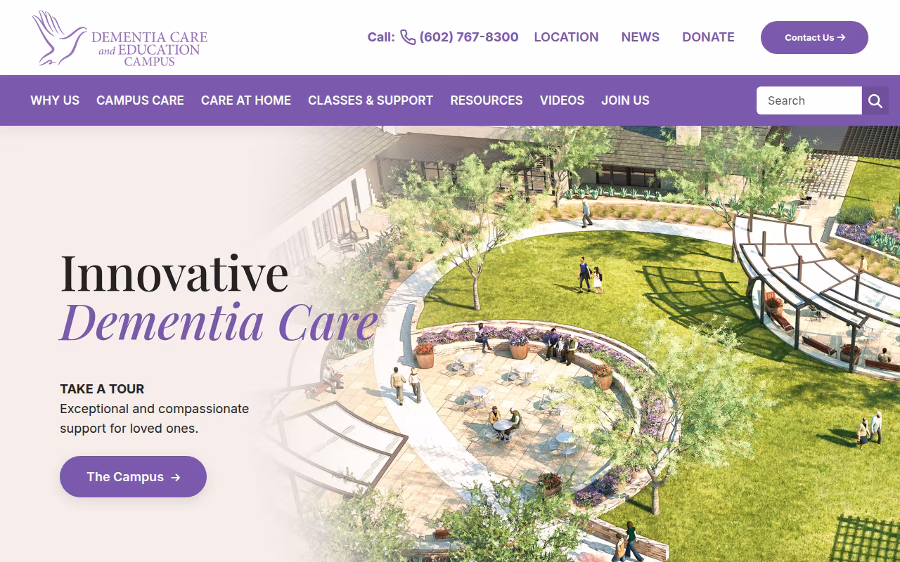 Dementia Care and Education Campus website