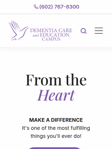 Dementia Care and Education Campus website