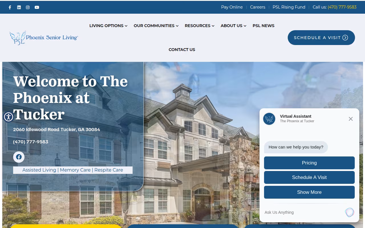 The Phoenix at Tucker website