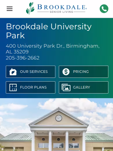 Brookdale University Park website