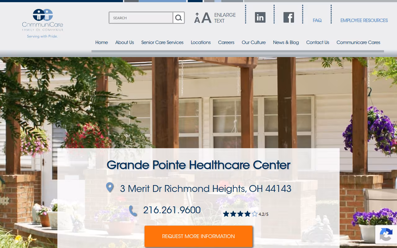 Grande Pointe Healthcare Center website