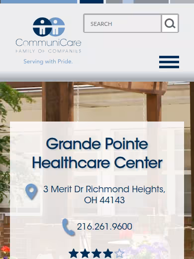 Grande Pointe Healthcare Center website