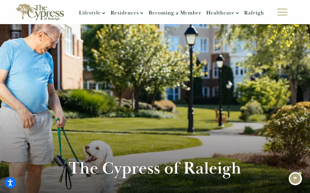 The Cypress of Raleigh website