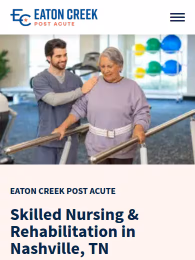 Eaton Creek Post Acute website