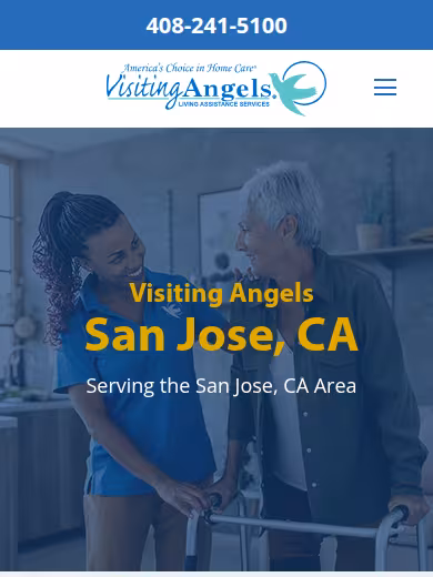 Visiting Angels Senior Home Care website