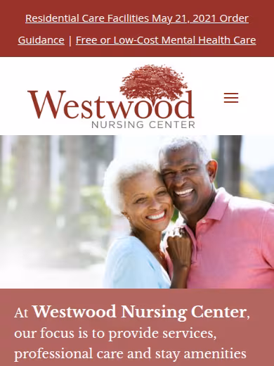 Westwood Nursing Center website