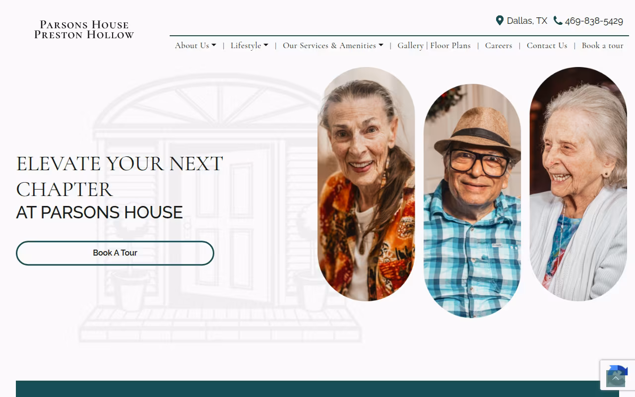 Parsons House Preston Hollow website