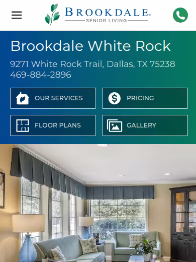 Brookdale White Rock website