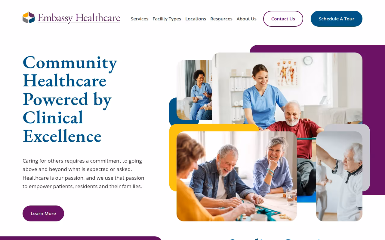 Embassy Healthcare website