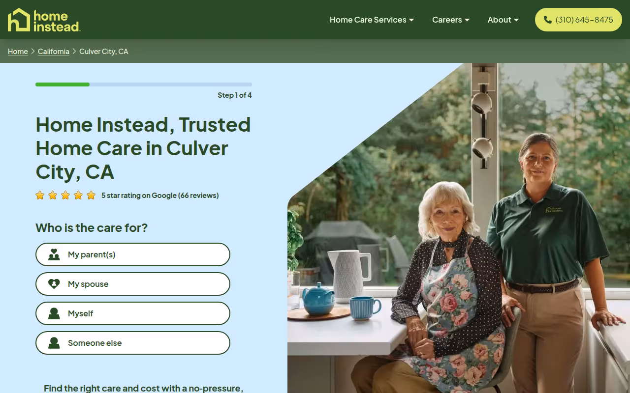Home Instead website