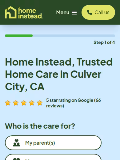 Home Instead website