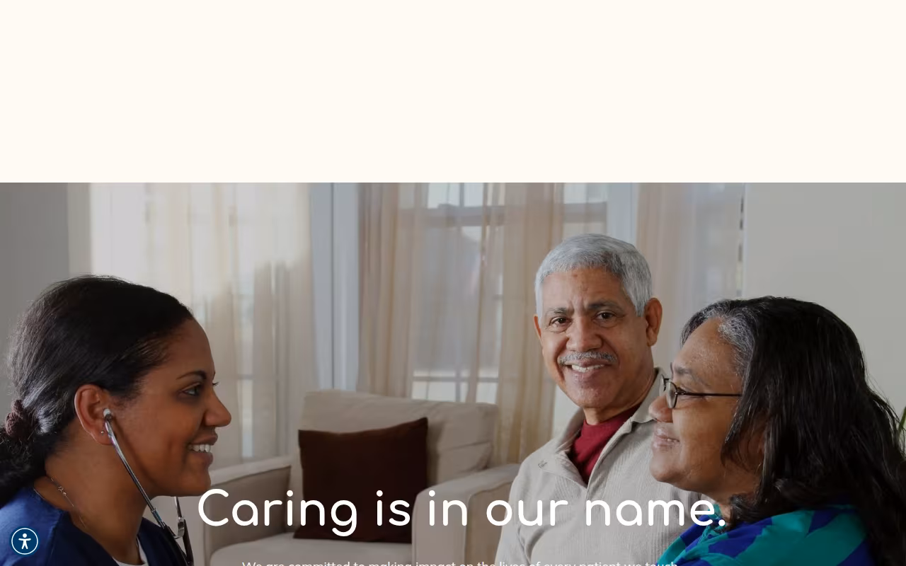 Caring Bees Healthcare website