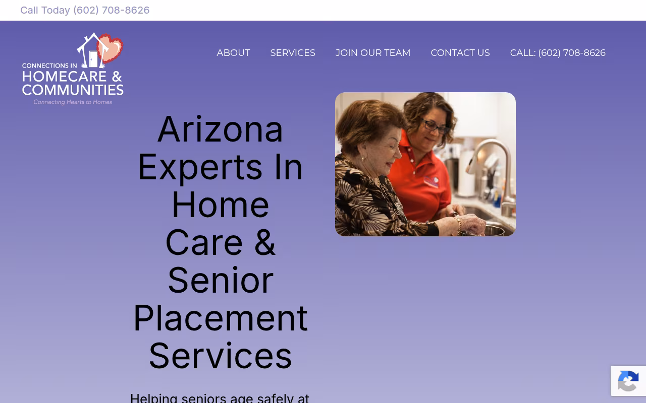 Connections In Homecare & Communities website