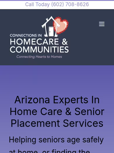 Connections In Homecare & Communities website