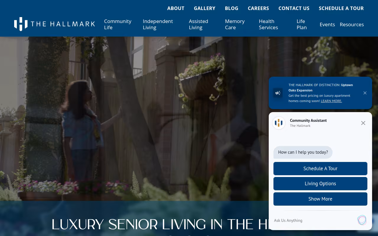 The Hallmark website