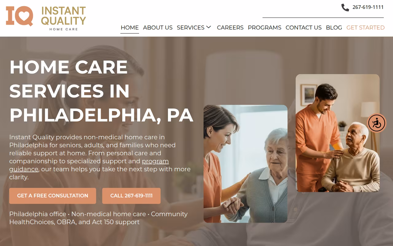 Instant Quality Home Care LLC website