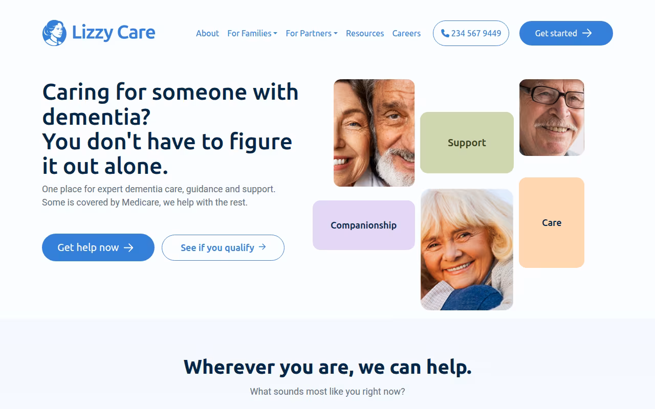 Lizzy Care website