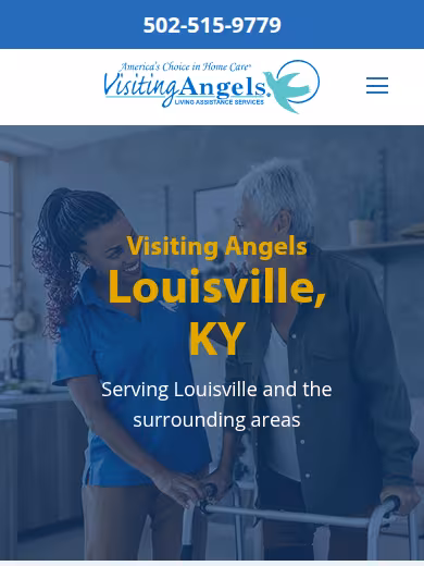 Visiting Angels Senior Home Care website