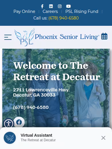 The Retreat at Decatur website