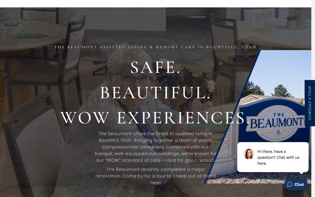The Beaumont Assisted Living and Memory Care website