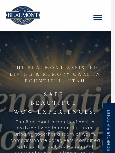 The Beaumont Assisted Living and Memory Care website