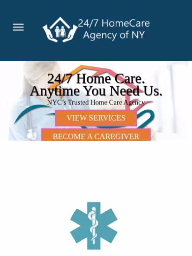 24/7 Homecare website