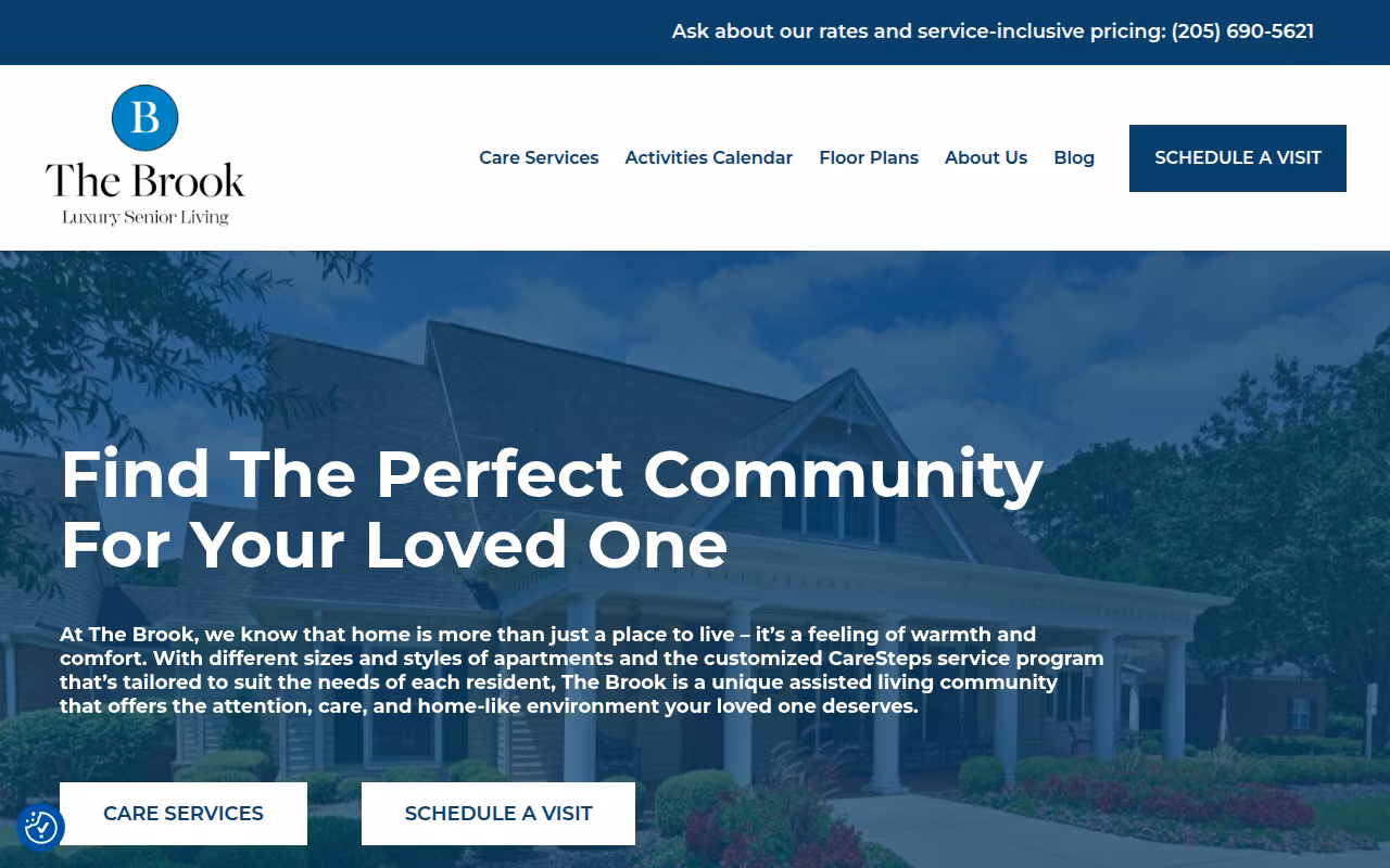 The Brook website