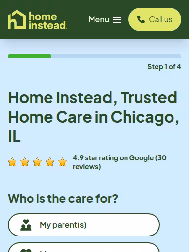 Home Instead website