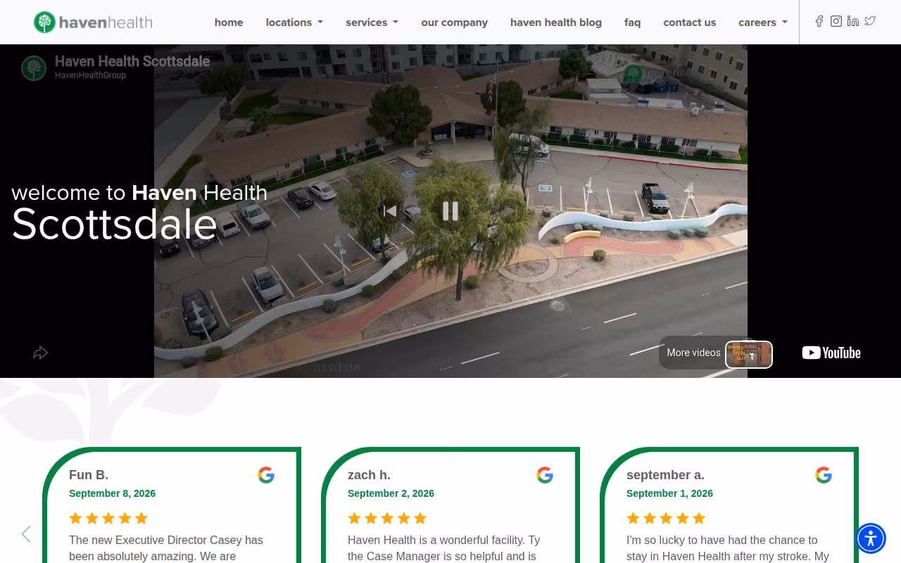 Haven Health Scottsdale website