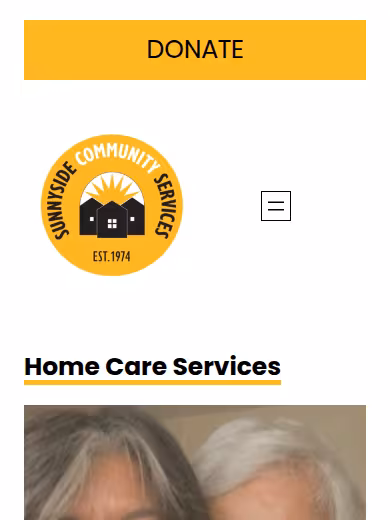 Home Care Services - Sunnyside Community Services, Inc. website