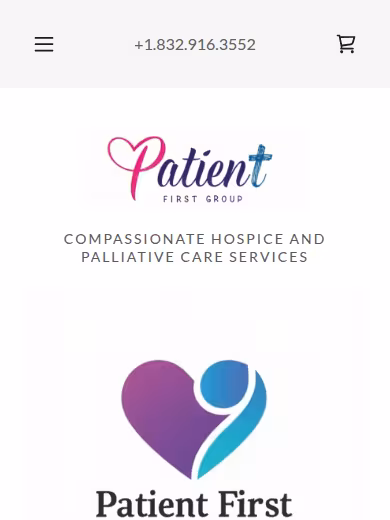 Patient First Hospice and Palliative Care website