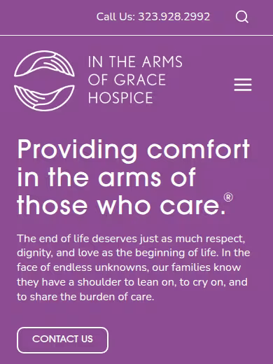 IN THE ARMS OF GRACE HOSPICE website