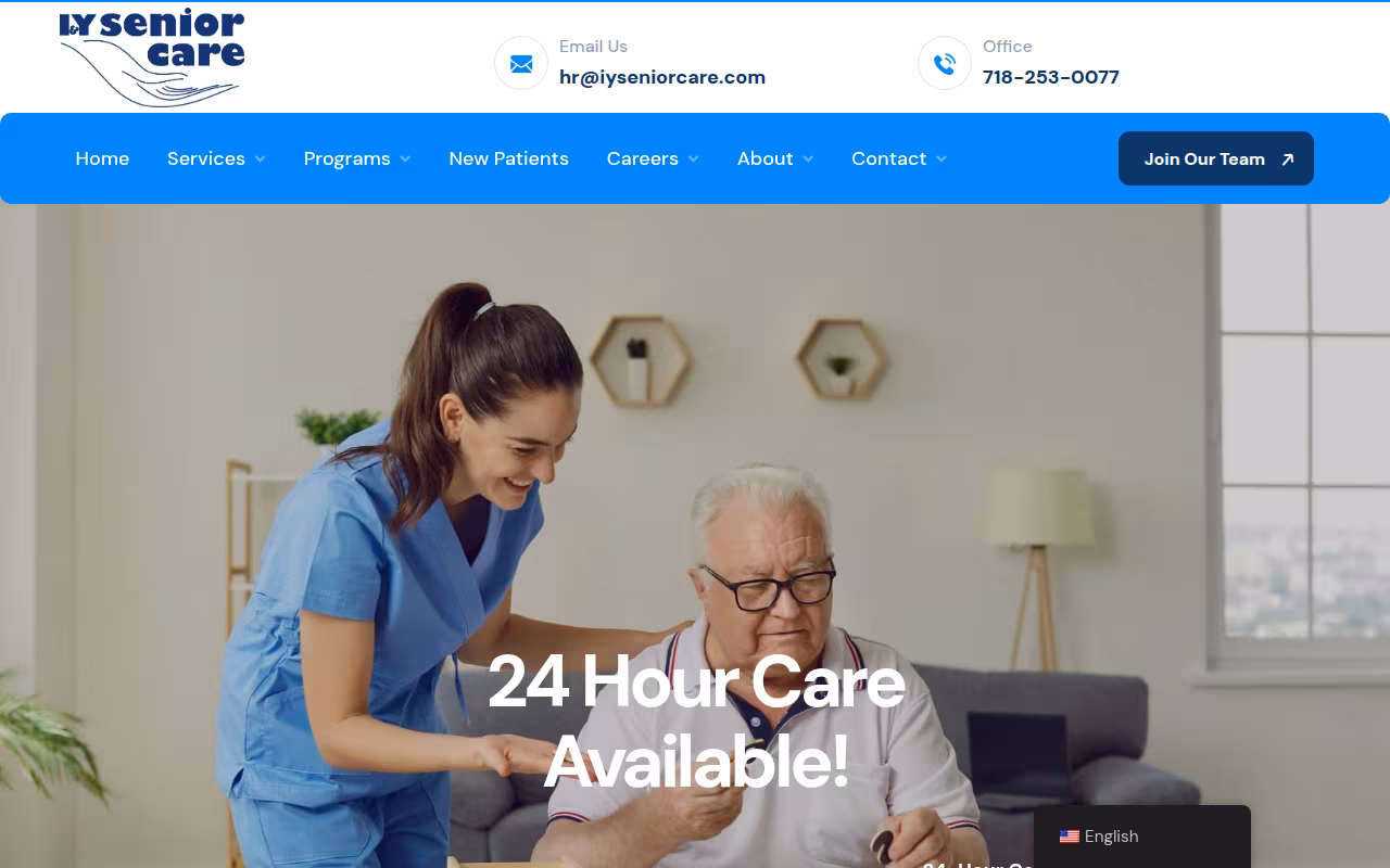 I Y Senior Care website