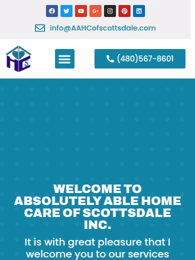 Absolutely Able Home Care Of Scottsdale website