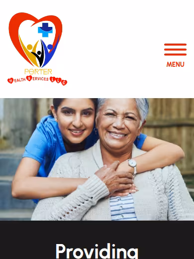 Porter Home health Care Services website