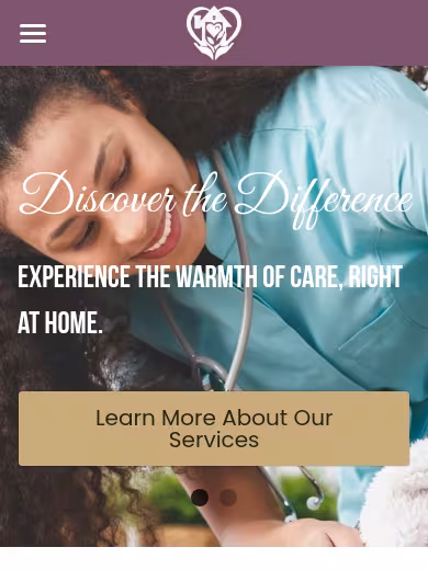 Harmony House Cares website