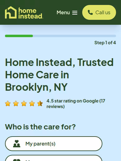 Home Instead website