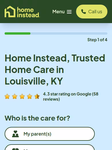 Home Instead website
