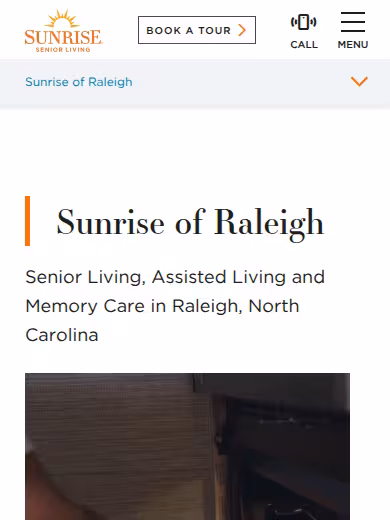 Sunrise of Raleigh website