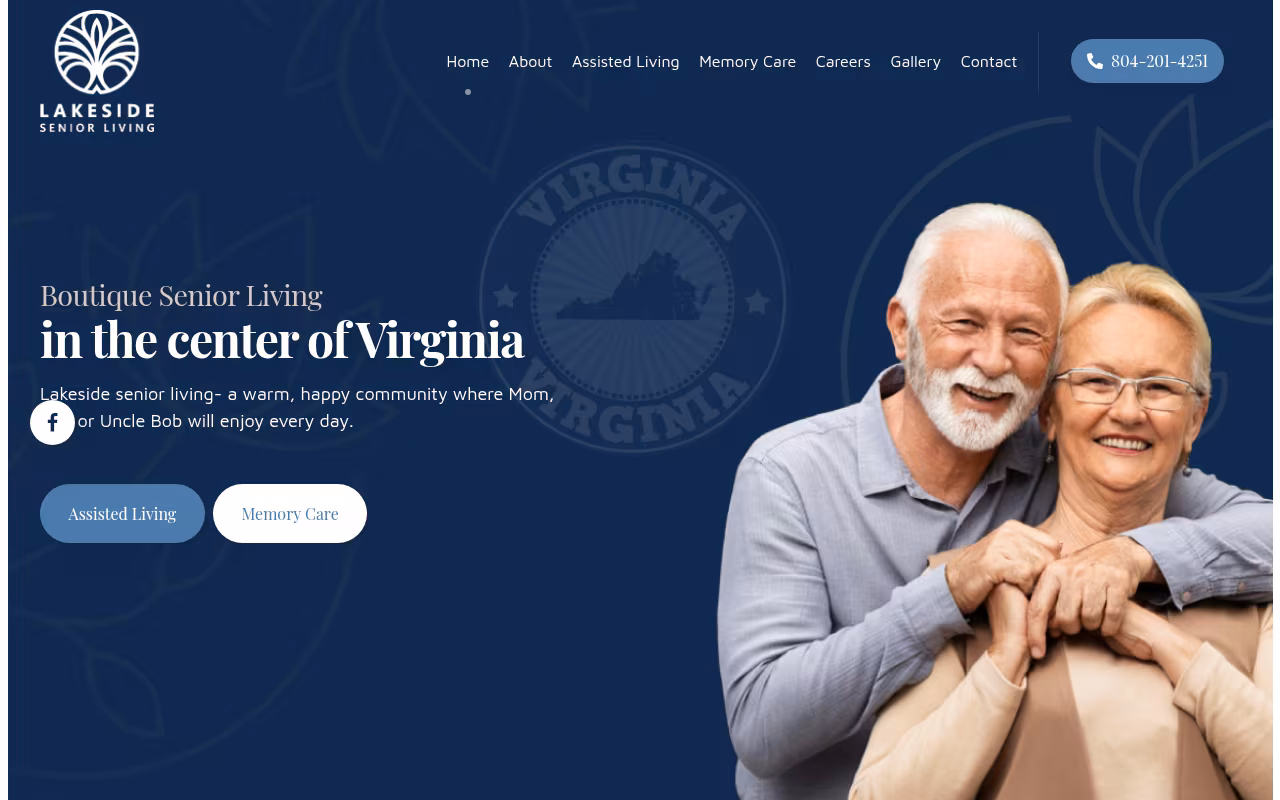 Lakeside Senior Living website
