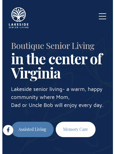 Lakeside Senior Living website