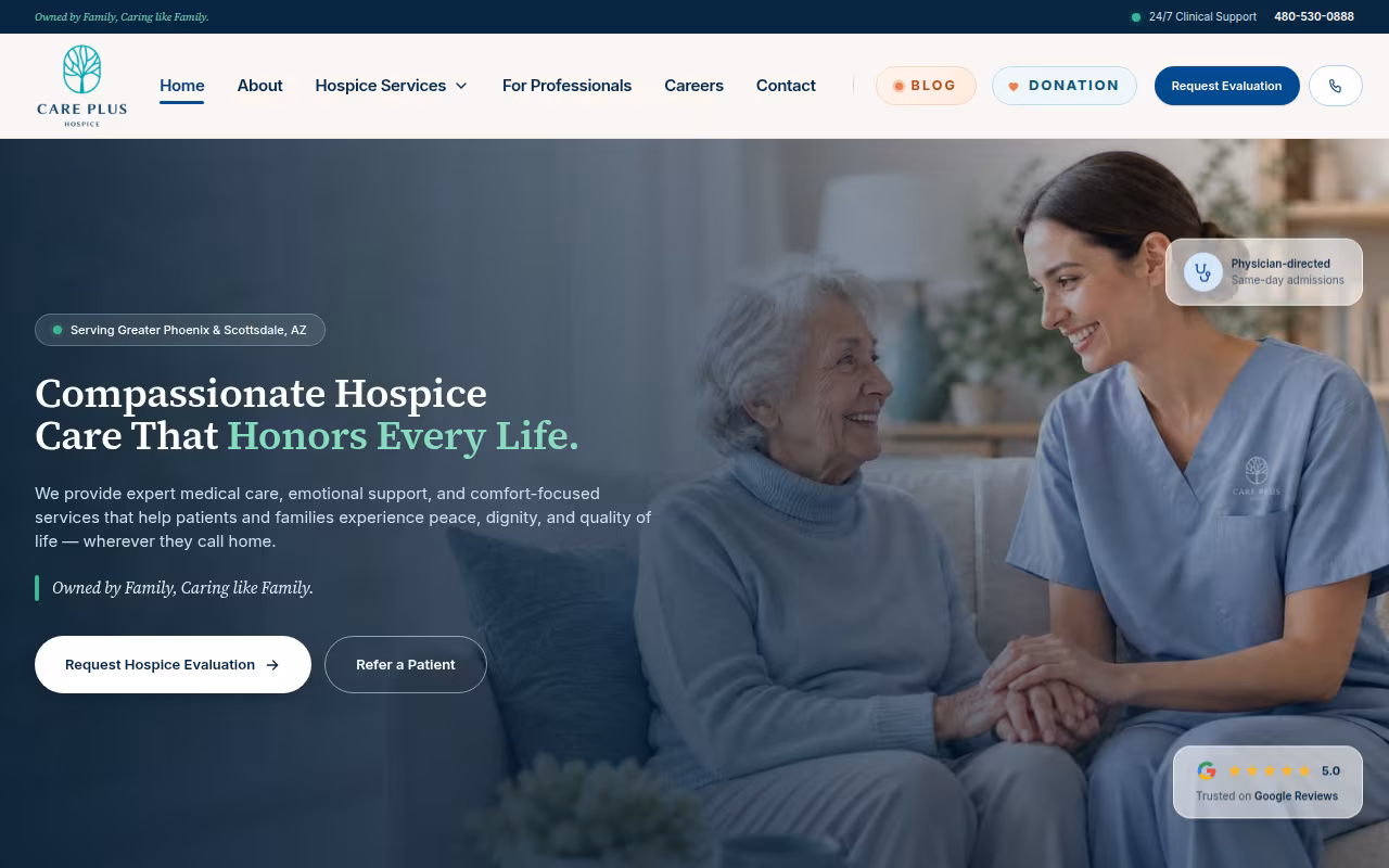 Care Plus Hospice Care LLC website